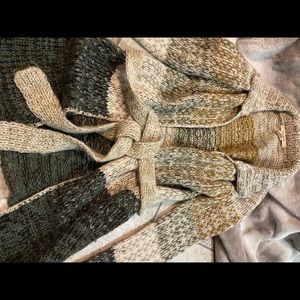 Free People Long Belted Sweater